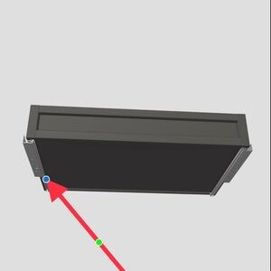 IKEA sliding rail for KOMPLEMENT 22 3/8” (depth) LEFT side drawer